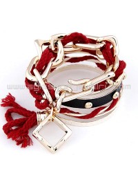  Wool Tassel Rivet Bracelet 